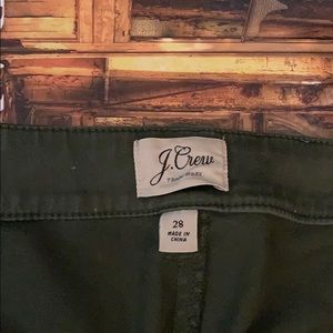JCrew Green Stretch Cargo Pants